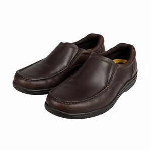 Denver Hayes Y2K  Men's Slip-On Leather Loafers - Brown Comfort Walk size 8